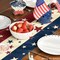 Patriotic Stars & Stripes Table Runner – Red, White, and Blue Design for 4th of July, Memorial Day, and Independence Day. Perfect Kitchen and Dining Table Decoration for Home, Parties, and Holiday Celebrations. 13 x 72 Inches.